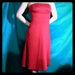 Strapless Red Dress